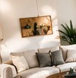 Lichte woonkamer met bank